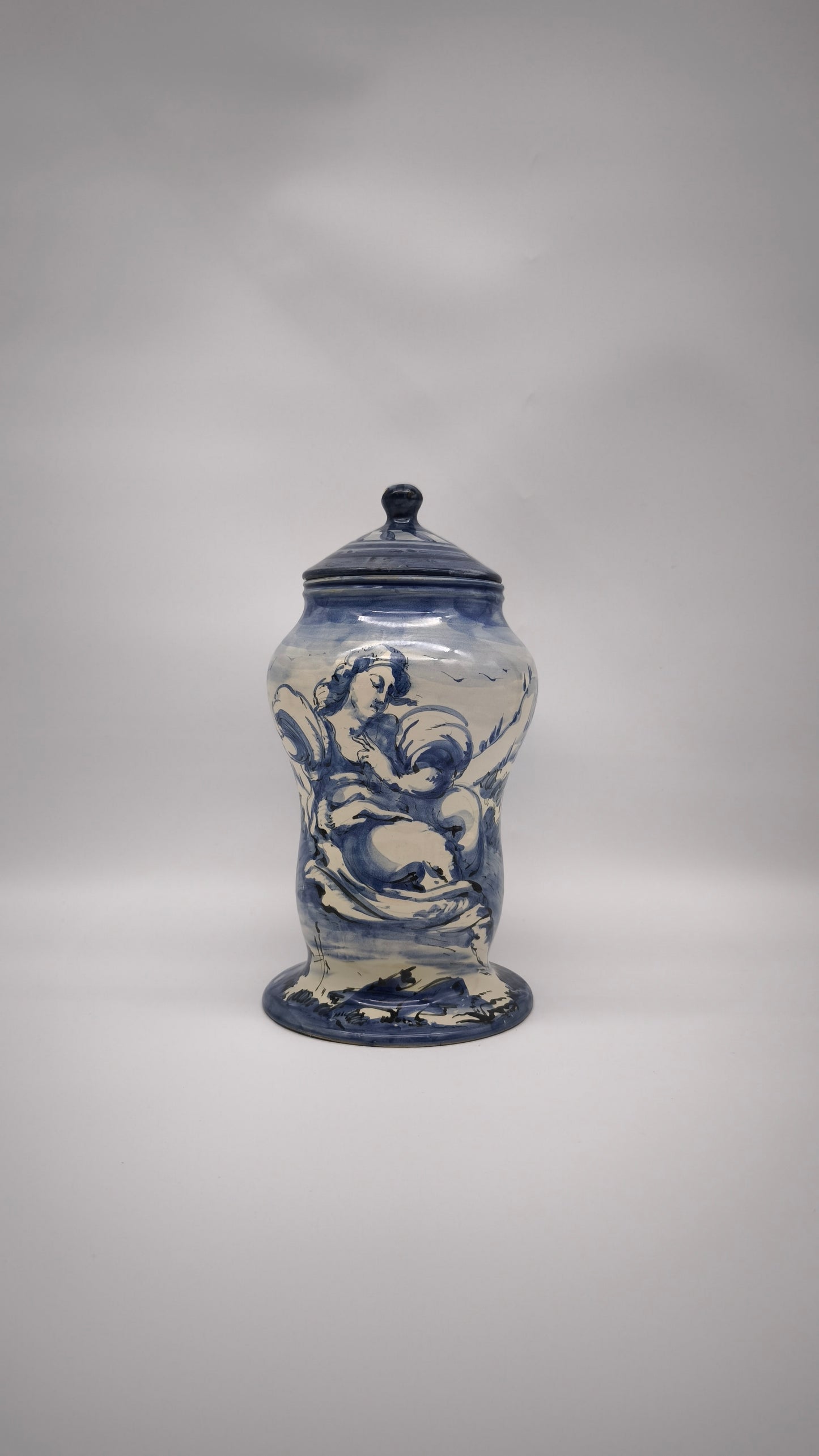 92395 Albarello in ceramica di Albissola