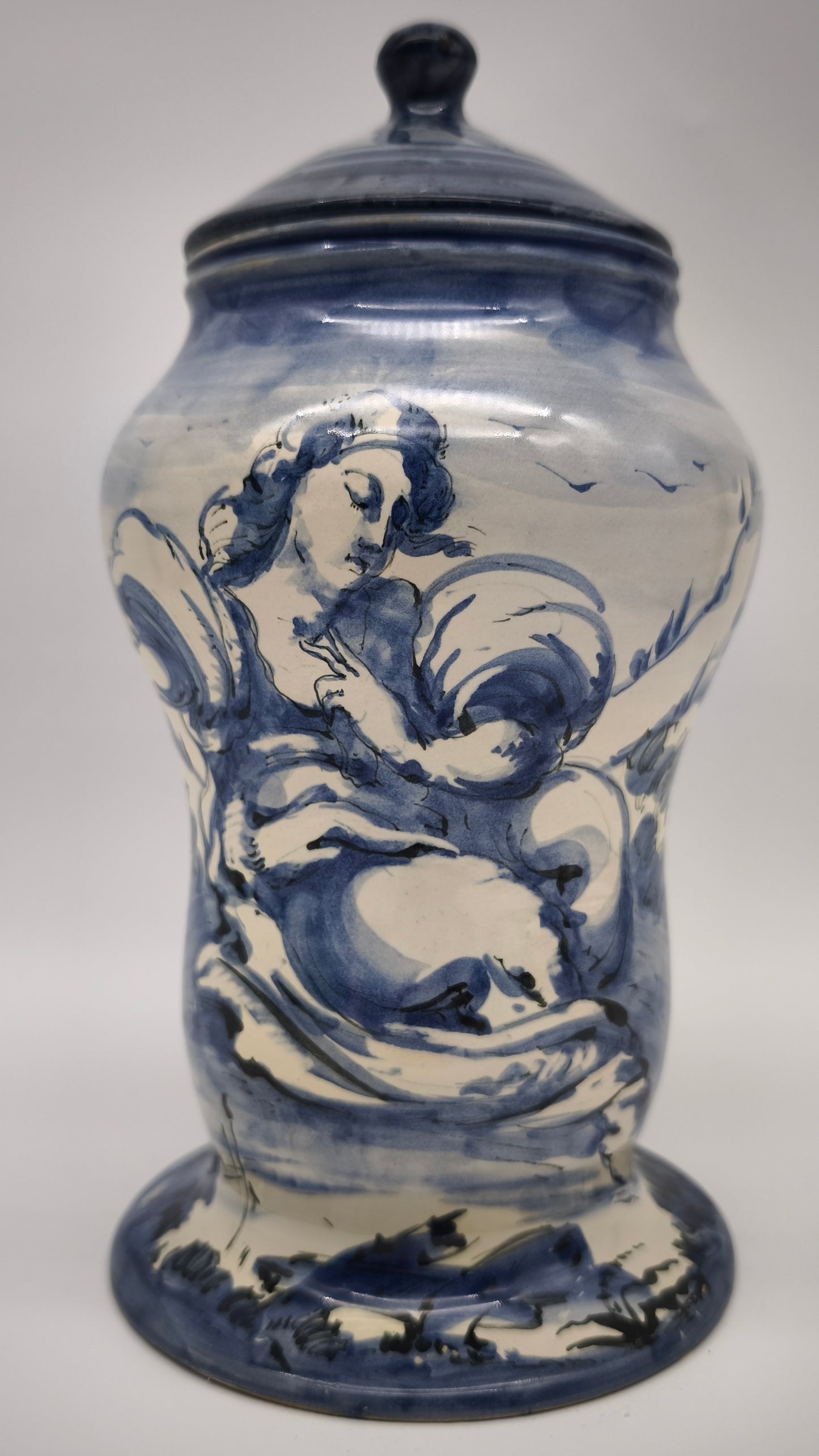 92395 Albarello in ceramica di Albissola