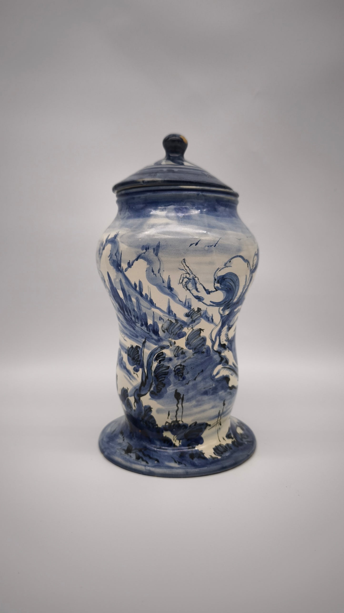 92395 Albarello in ceramica di Albissola