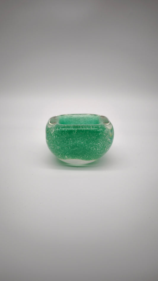 92553 Piccolo vaso in vetro sommerso di Murano firmato Seguso, anni '60