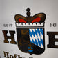 236 Insegna vintage HB Hofbrauhaus Traunstein in metallo smaltato