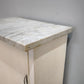 237 Mobiletto anni '50 uno sportello dipinto bianco con piano in marmo