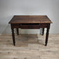 92486 Tavolo rustico in legno con cassetto frontale
