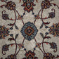 92535 Tappeto in tessuto naturale con decorazione a motivo floreale