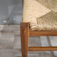 92555 Sedia con struttura in legno e seduta in paglia