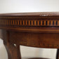 92556 Tavolino rotondo in legno con vassoio