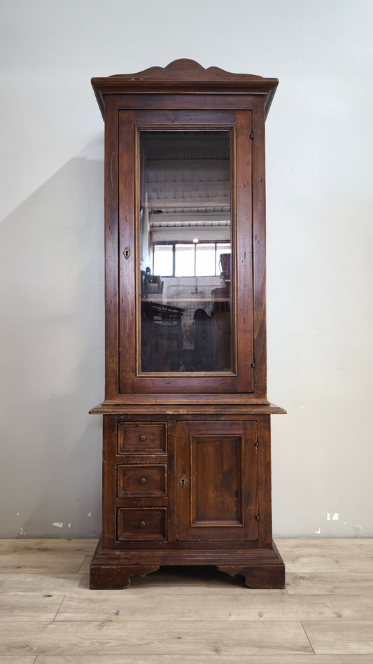 92579 Vetrina in legno arte povera