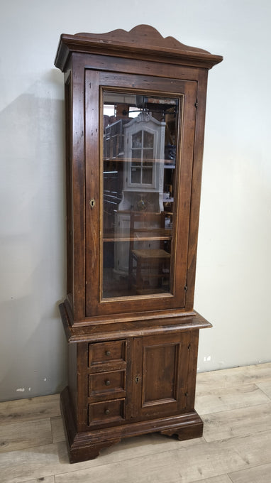 92579 Vetrina in legno arte povera