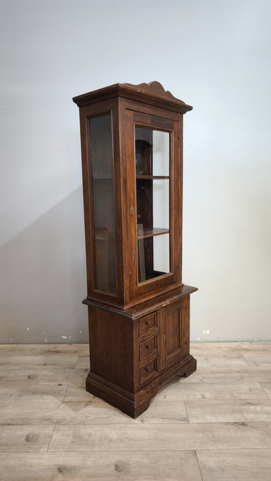 92579 Vetrina in legno arte povera