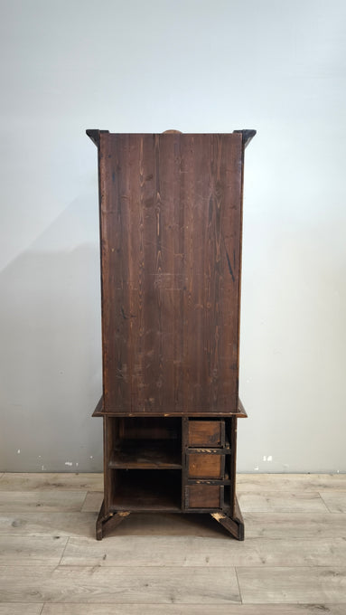 92579 Vetrina in legno arte povera