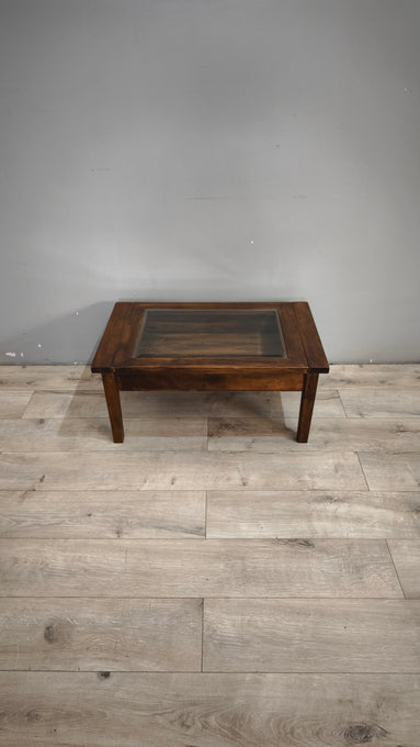 92575 Tavolino da salotto con teca a scorrimento