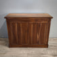 92591 Credenzina due sportelli dipinta azzurra con piano in legno