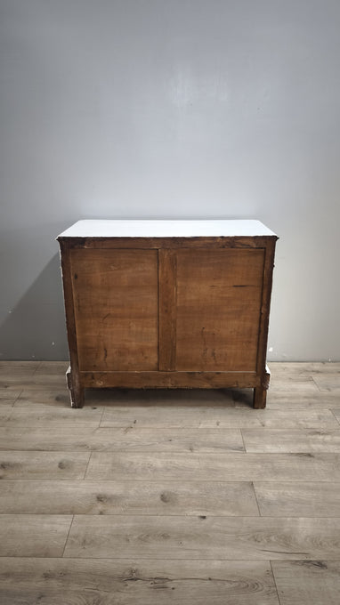 92704 Comò in legno dipinto bianco