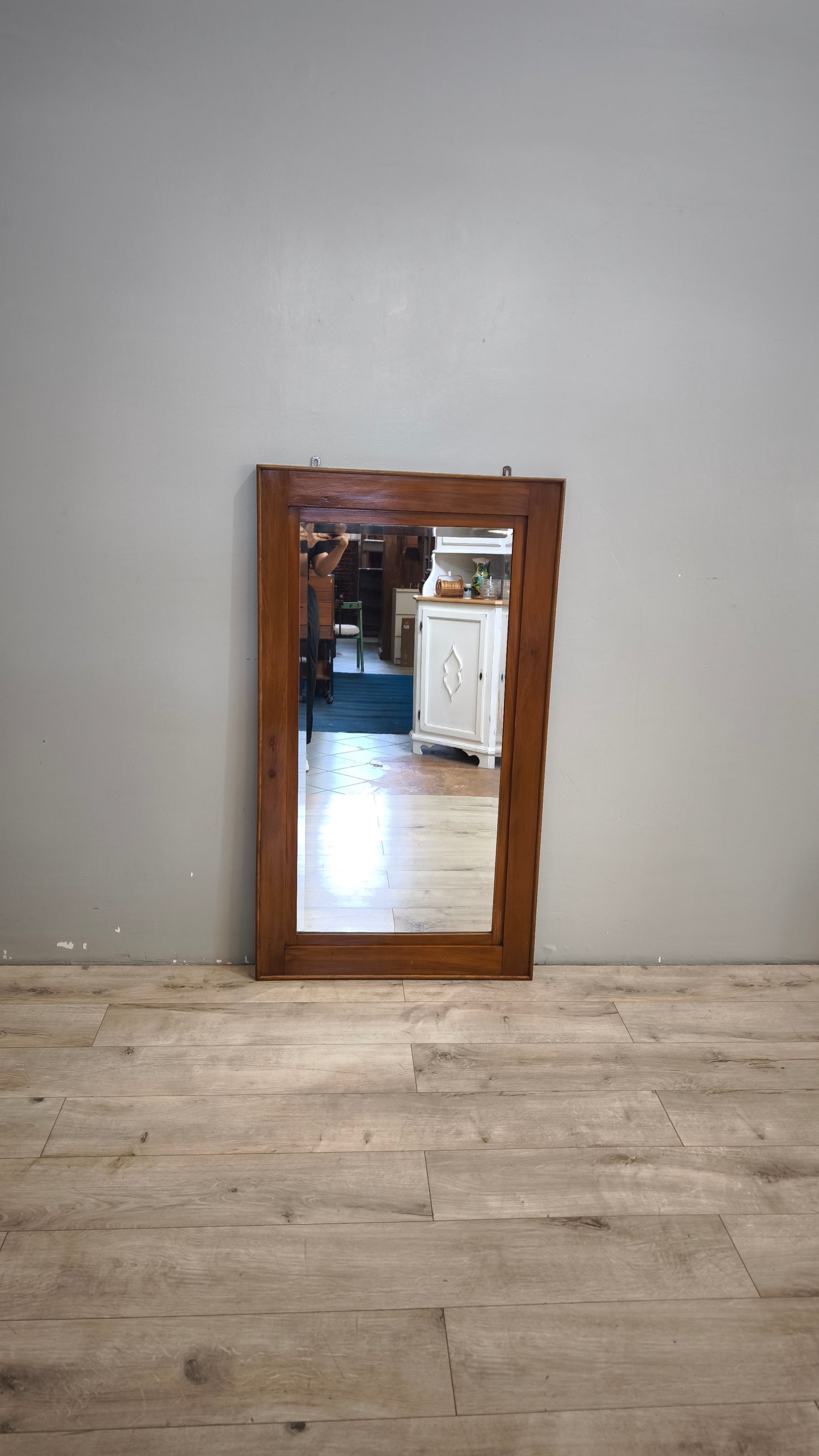 92720 Specchio rettangolare con cornice in legno