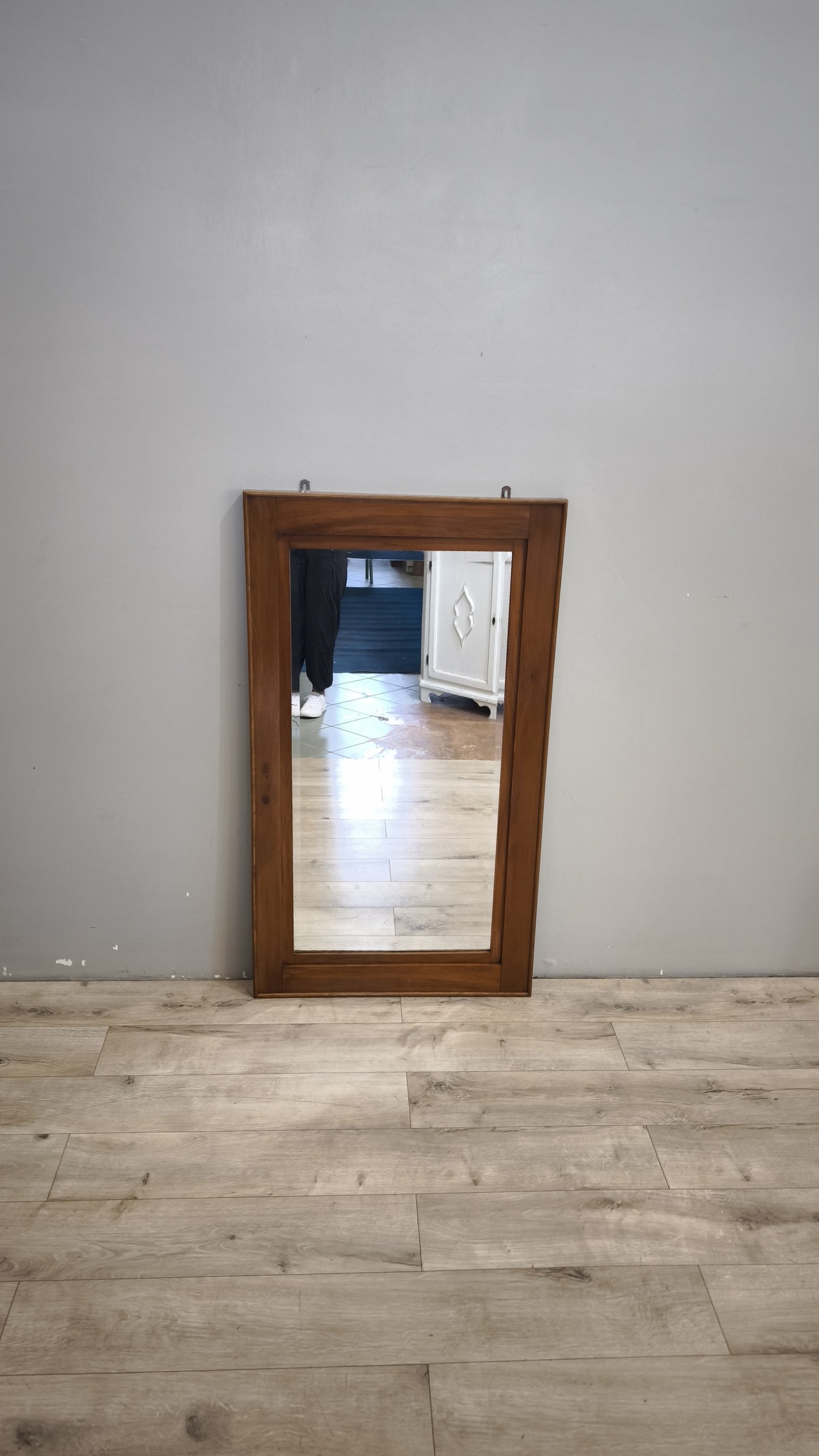 92720 Specchio rettangolare con cornice in legno