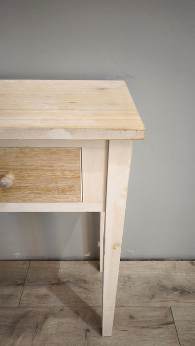 92703 Console in legno chiaro con due cassetti