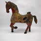 92636 Cavallo in legno decorato