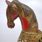 92636 Cavallo in legno decorato