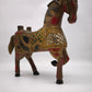 92636 Cavallo in legno decorato
