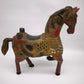 92636 Cavallo in legno decorato