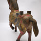 92636 Cavallo in legno decorato