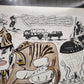 92735 Quadro stampa disegno caricaturale Folgore
