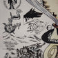 92735 Quadro stampa disegno caricaturale Folgore