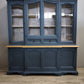 92759 Credenza due corpi in legno dipinta azzurra