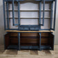 92759 Credenza due corpi in legno dipinta azzurra