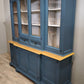 92759 Credenza due corpi in legno dipinta azzurra