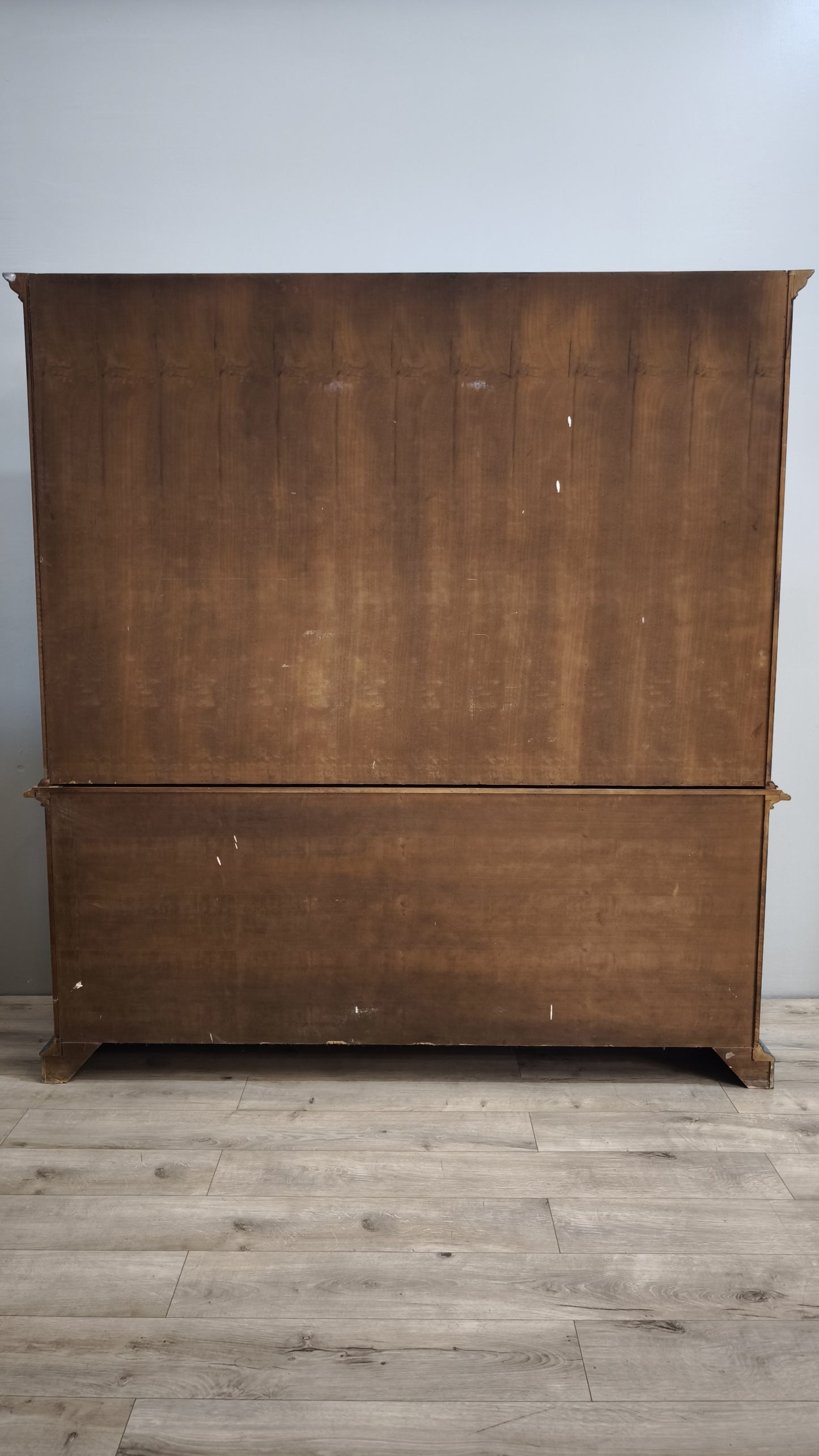 92759 Credenza due corpi in legno dipinta azzurra