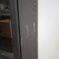 92765 Libreria Ikea Billy nera con sportello in vetro