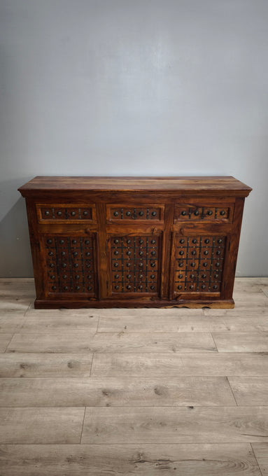 92744 Servante indiana in legno etnico