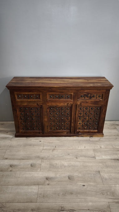 92744 Servante indiana in legno etnico