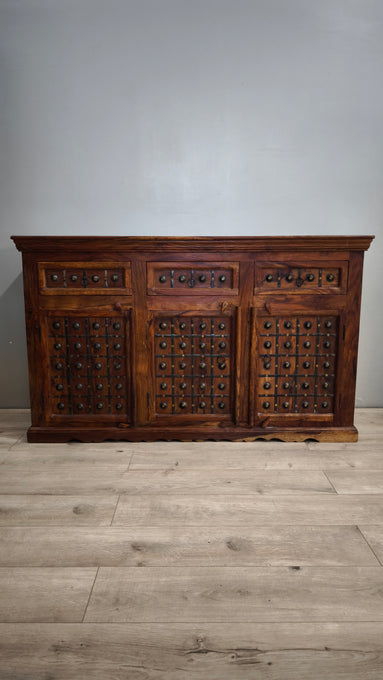 92744 Servante indiana in legno etnico
