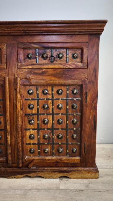 92744 Servante indiana in legno etnico