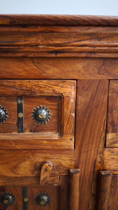 92744 Servante indiana in legno etnico