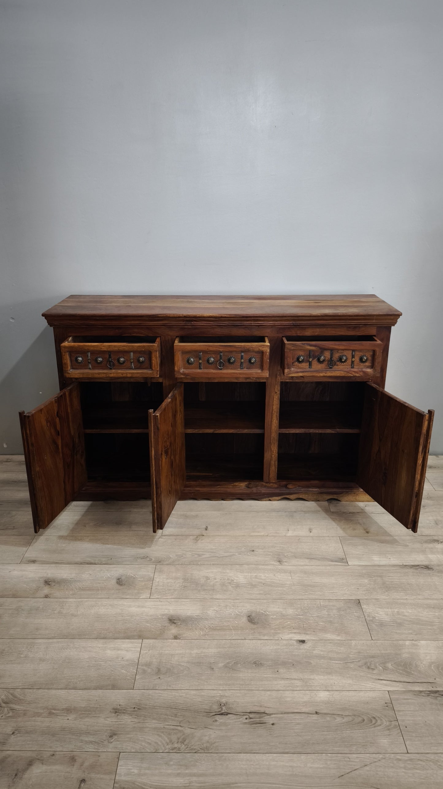 92744 Servante indiana in legno etnico