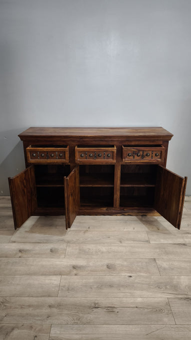 92744 Servante indiana in legno etnico