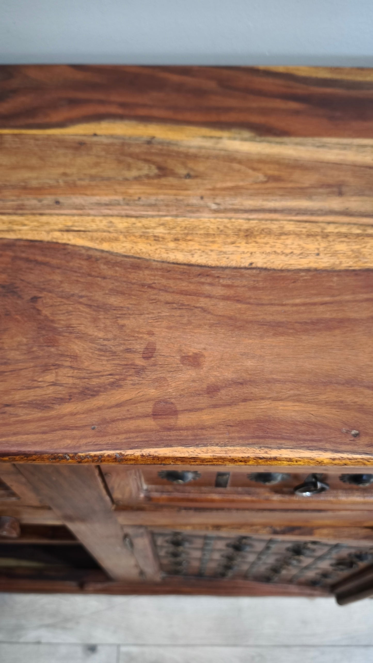 92744 Servante indiana in legno etnico