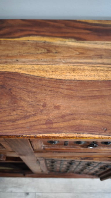 92744 Servante indiana in legno etnico