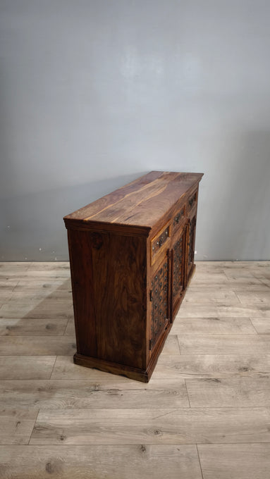 92744 Servante indiana in legno etnico