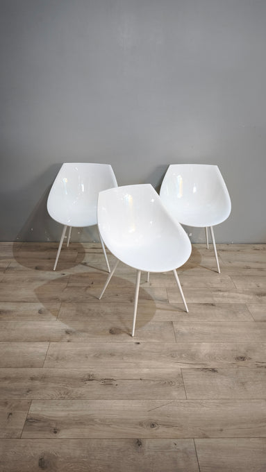 92774 Sedia Lagò by S+Arck with Driade made in Italy bianca