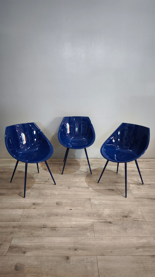 92773 Sedia Lagò by S+Arck with Driade made in Italy blu