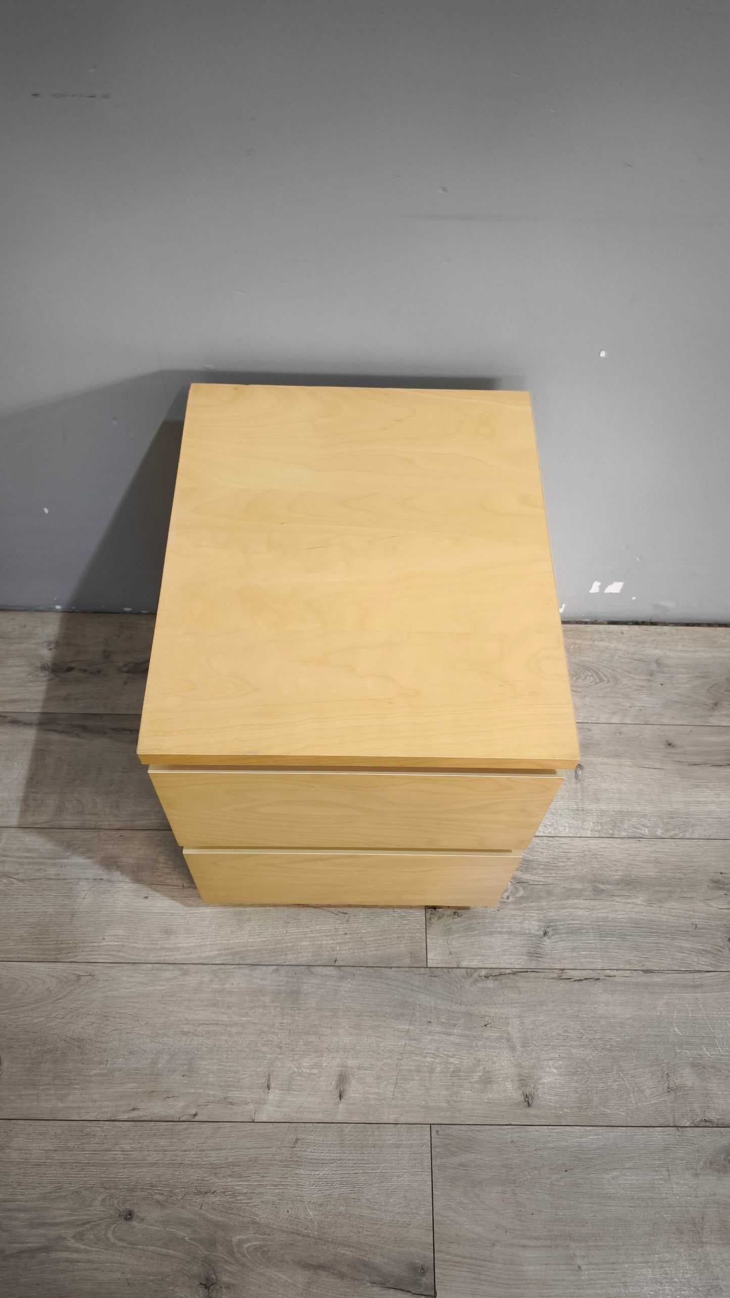 92746 Comodino Ikea con due cassetti chiaro