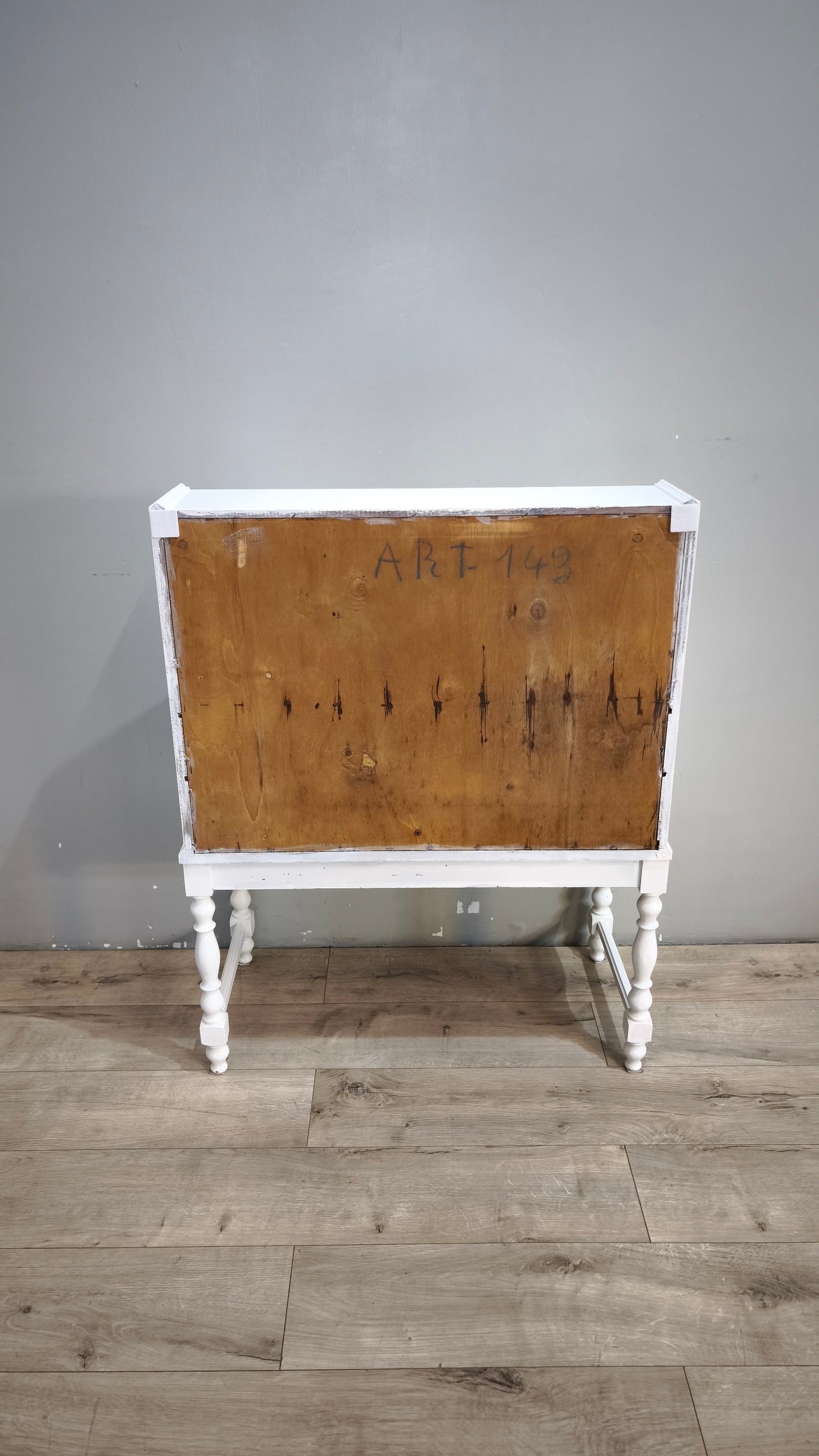 92749 Secretaire bianco in legno