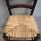 92841 Set n 6 sedie in legno con seduta in paglia