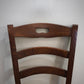 92840 Set n 4 sedie in legno con seduta in paglia