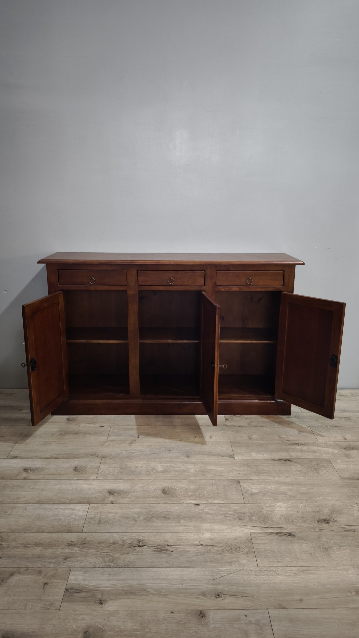 92845 Servante in legno con 3 sportelli e 3 cassetti