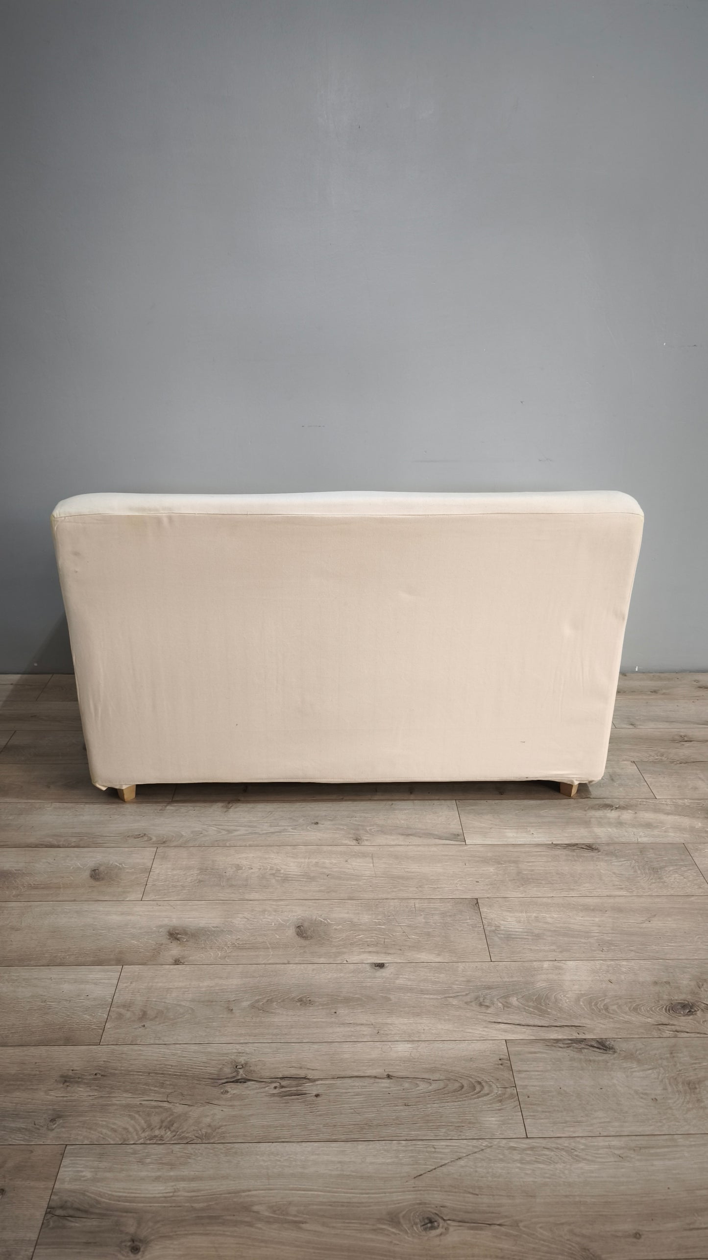 92855 Divano due posti in tessuto bianco